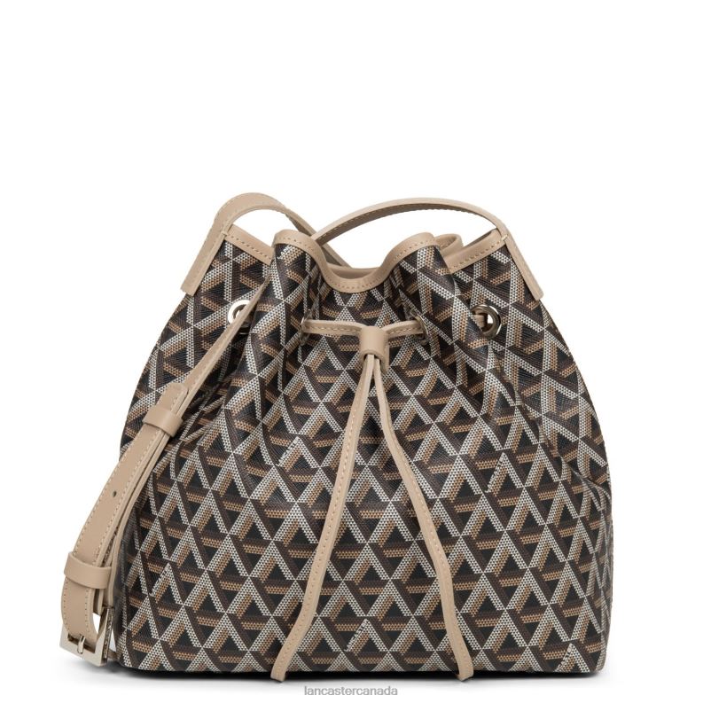 Women Bucket Bag Ikon 4J6H3868 Bag Marron-Nude Lancaster Paris