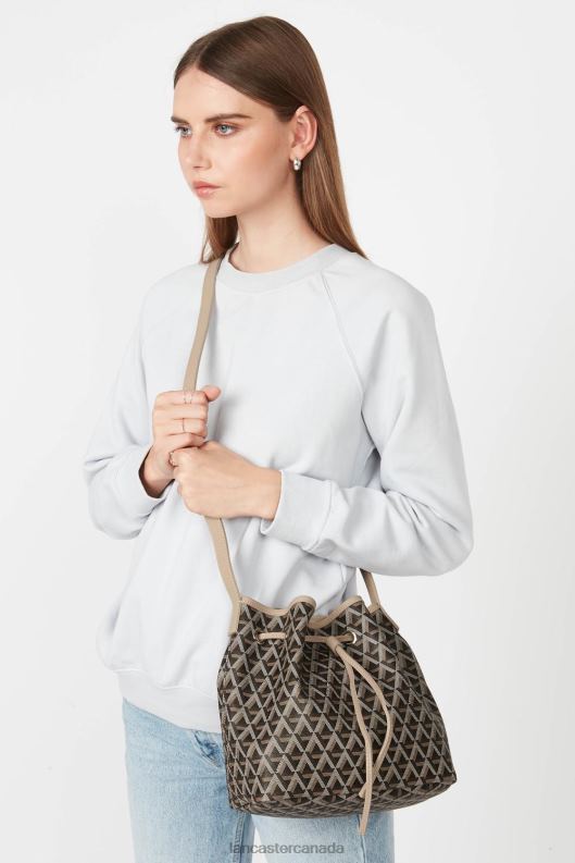 Women Bucket Bag Ikon 4J6H3868 Bag Marron-Nude Lancaster Paris