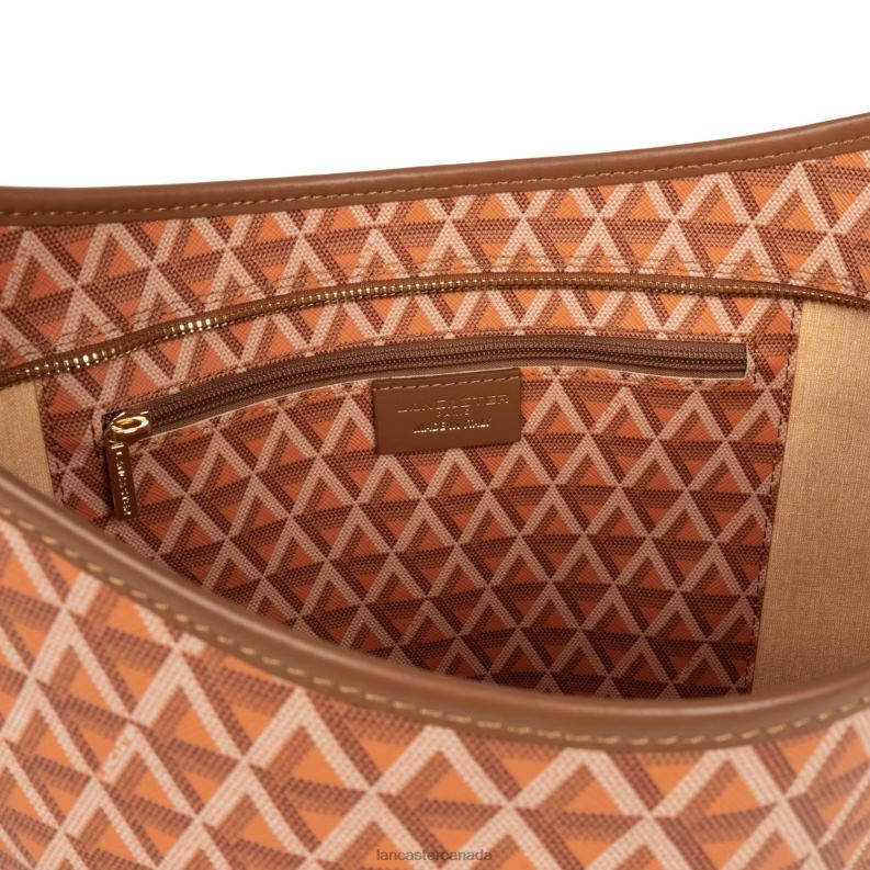 Women Bucket Bag Ikon It 4J6H4537 Bag Orange Lancaster Paris