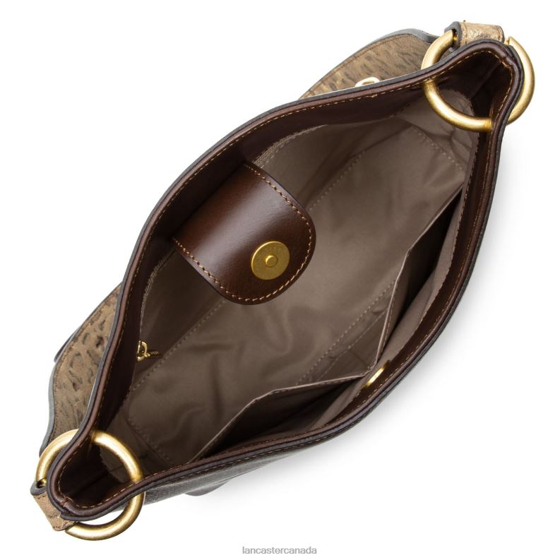 Women Bucket Bag Legende 4J6H3529 Bag Marron Python Lancaster Paris
