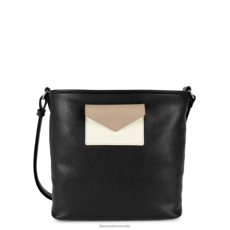 Women Bucket Bag Maya 4J6H3990 Bag Noir-Ecru-Nude Lancaster Paris