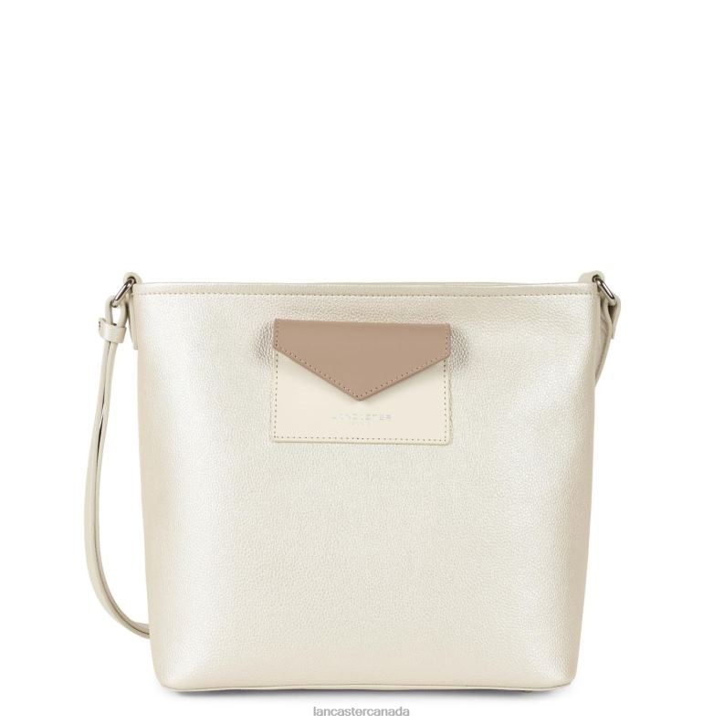 Women Bucket Bag Maya 4J6H3994 Bag Nacre-Ecru-Nude Lancaster Paris
