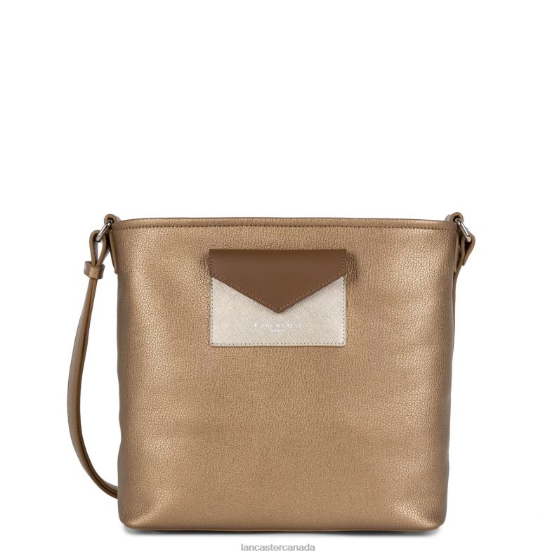 Women Bucket Bag Maya 4J6H4002 Bag Cuivre-Champagne-Vison Lancaster Paris