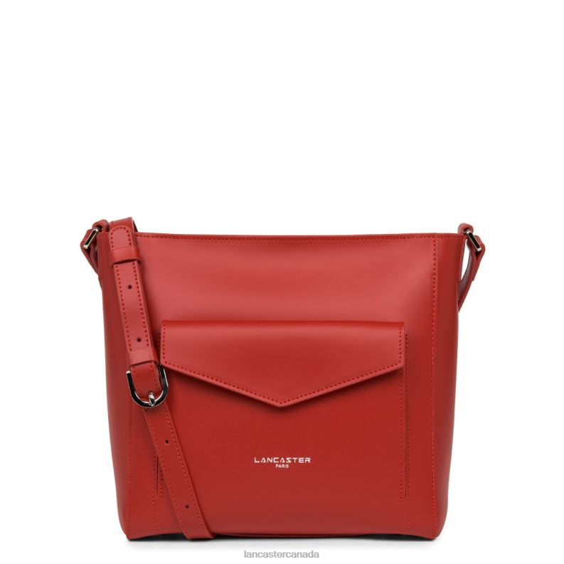 Women Bucket Bag Smooth 4J6H4276 Bag Rouge Lancaster Paris