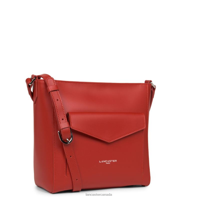 Women Bucket Bag Smooth 4J6H4276 Bag Rouge Lancaster Paris