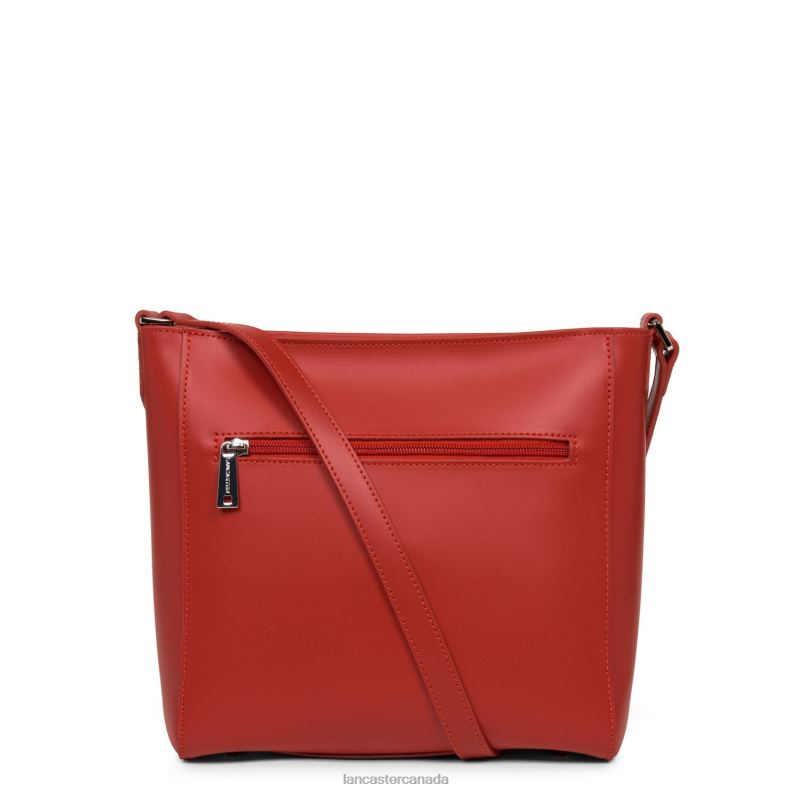 Women Bucket Bag Smooth 4J6H4276 Bag Rouge Lancaster Paris