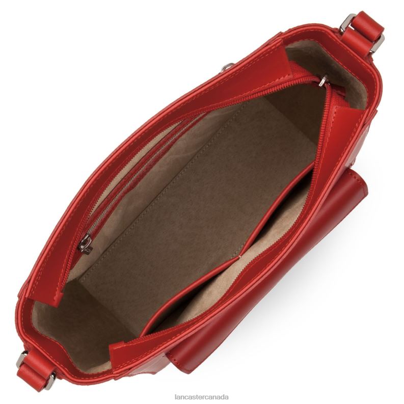 Women Bucket Bag Smooth 4J6H4276 Bag Rouge Lancaster Paris