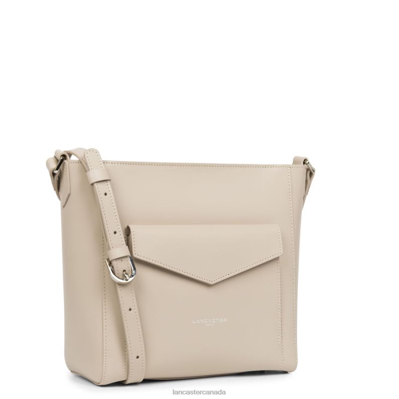 Women Bucket Bag Smooth 4J6H4277 Bag Galet Rose Lancaster Paris