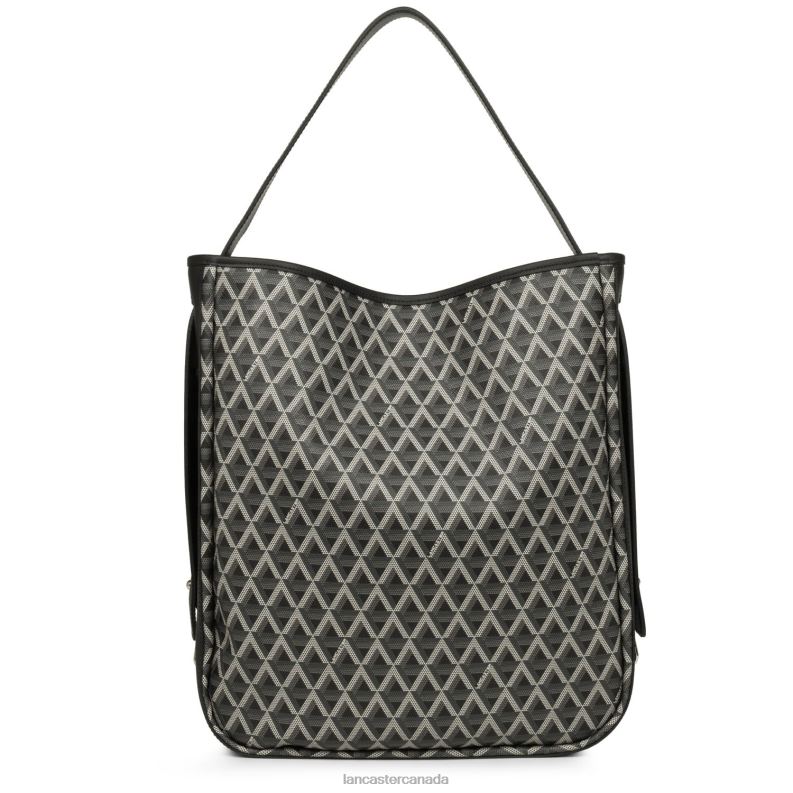 Women Large Bucket Bag Ikon 4J6H4550 Bag Noir Lancaster Paris