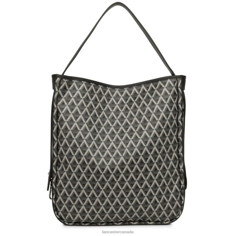 Women Large Bucket Bag Ikon 4J6H4550 Bag Noir Lancaster Paris