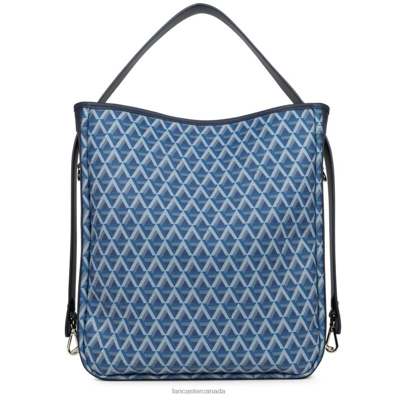 Women Large Bucket Bag Ikon 4J6H4552 Bag Bleu Electrique Lancaster Paris