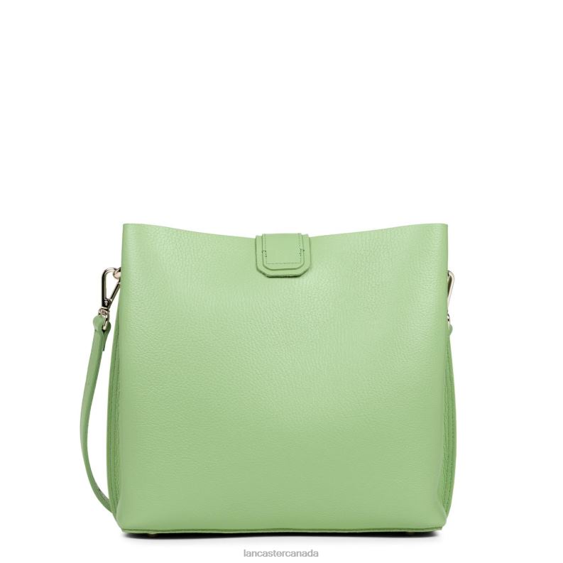 Women Small Bucket Bag Foulonne Double 4J6H3828 Bag Jade-In-Or Lancaster Paris