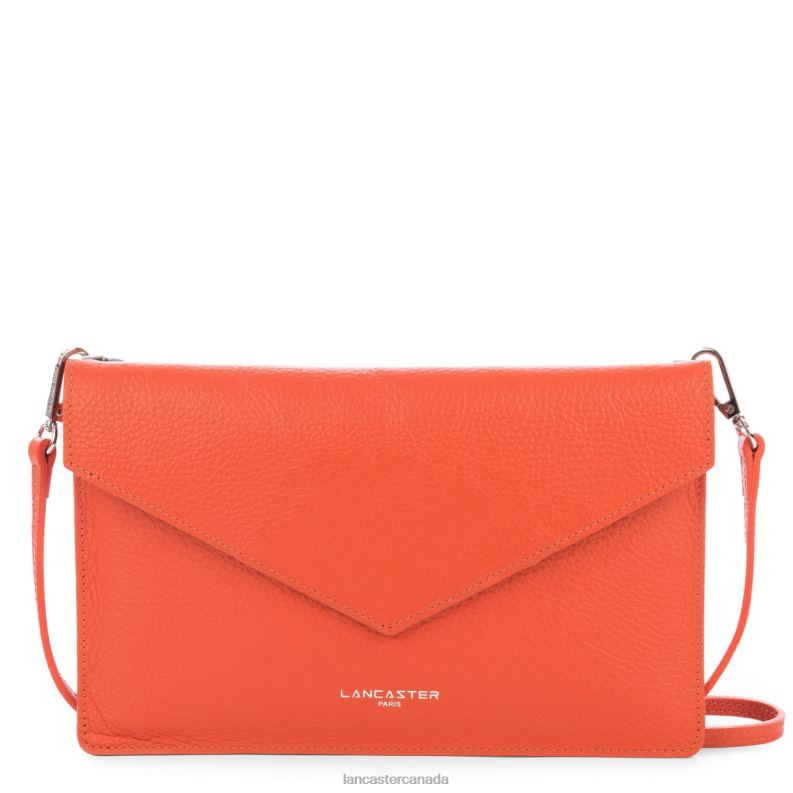 Women Clutch 4J6H1162 Bag Orange Lancaster Paris