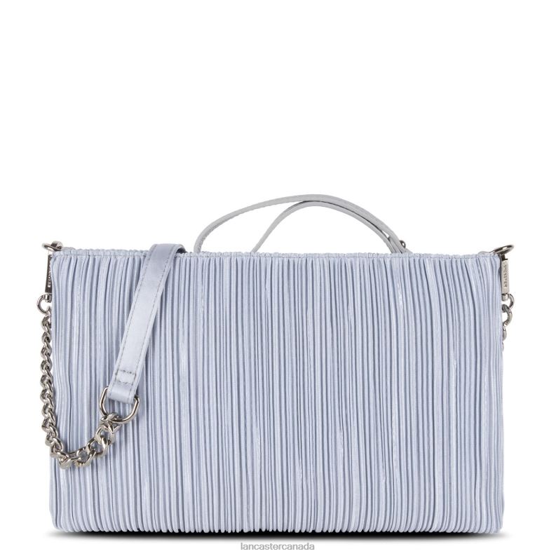 Women Clutch Ceremonie Satin Drape 4J6H1197 Bag Gris Clair Lancaster Paris