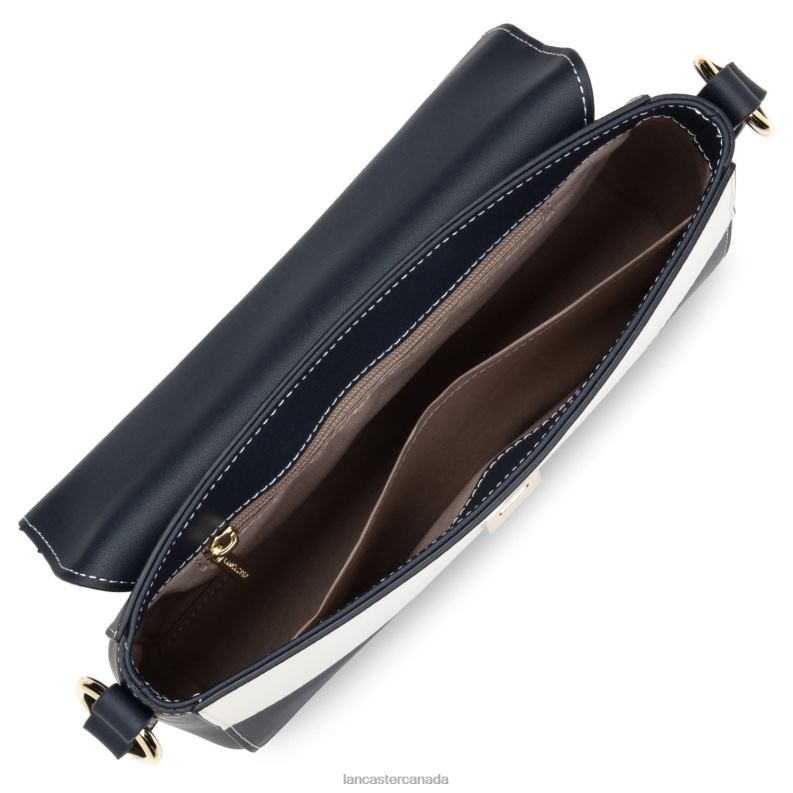 Women Clutch City Max 4J6H1206 Bag Bleu Fonce-Ecru Lancaster Paris