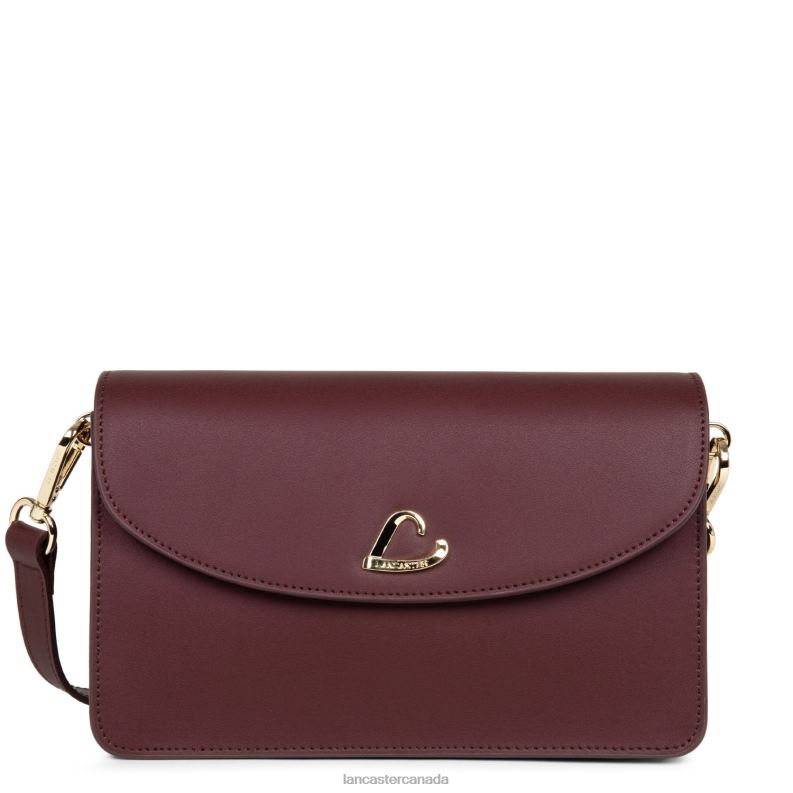 Women Clutch City Philos 4J6H1198 Bag Pourpre Lancaster Paris