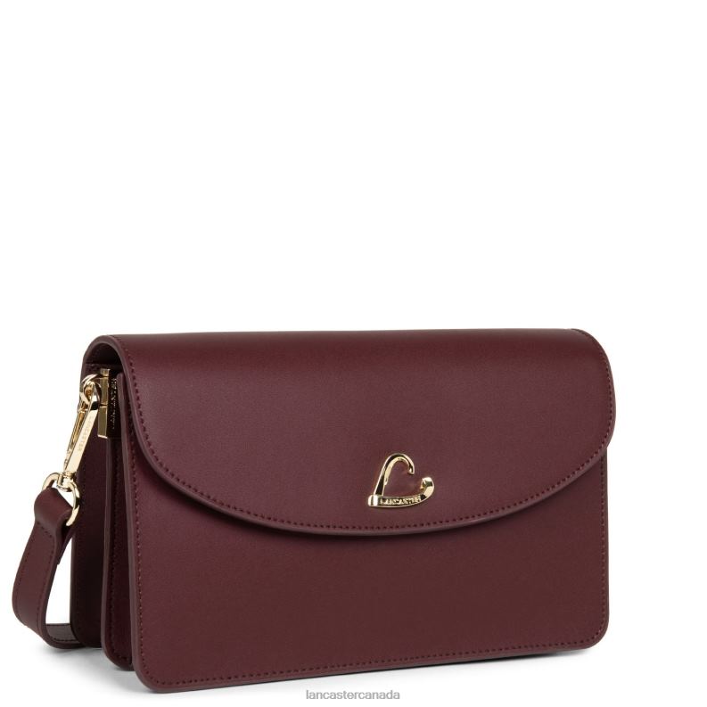 Women Clutch City Philos 4J6H1198 Bag Pourpre Lancaster Paris