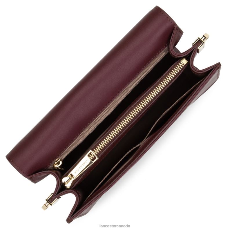 Women Clutch City Philos 4J6H1198 Bag Pourpre Lancaster Paris