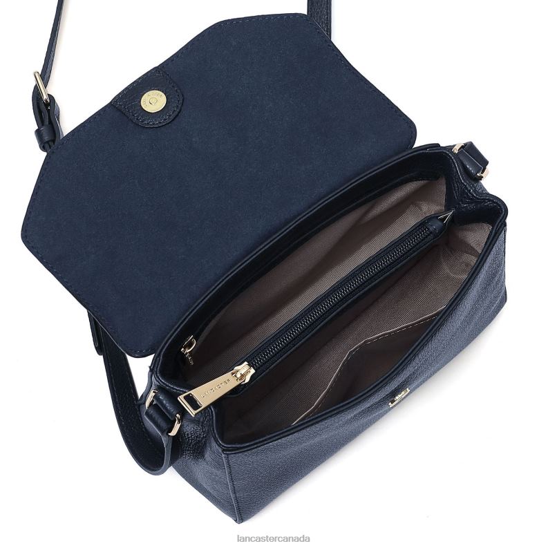 Women Clutch City Philos 4J6H1200 Bag Bleu Fonce Lancaster Paris