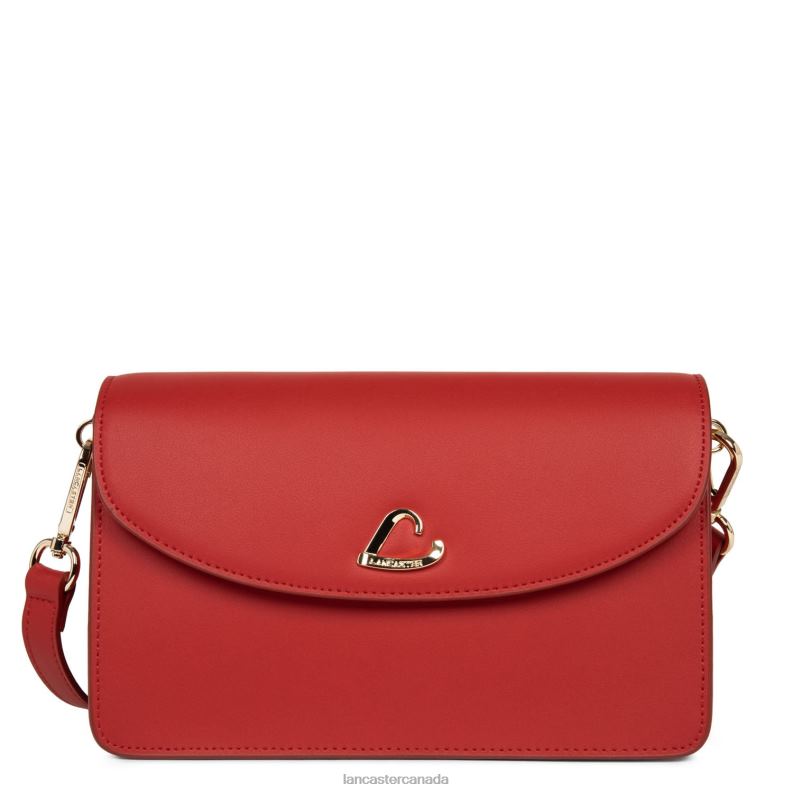 Women Clutch City Philos 4J6H1203 Bag Rouge Lancaster Paris