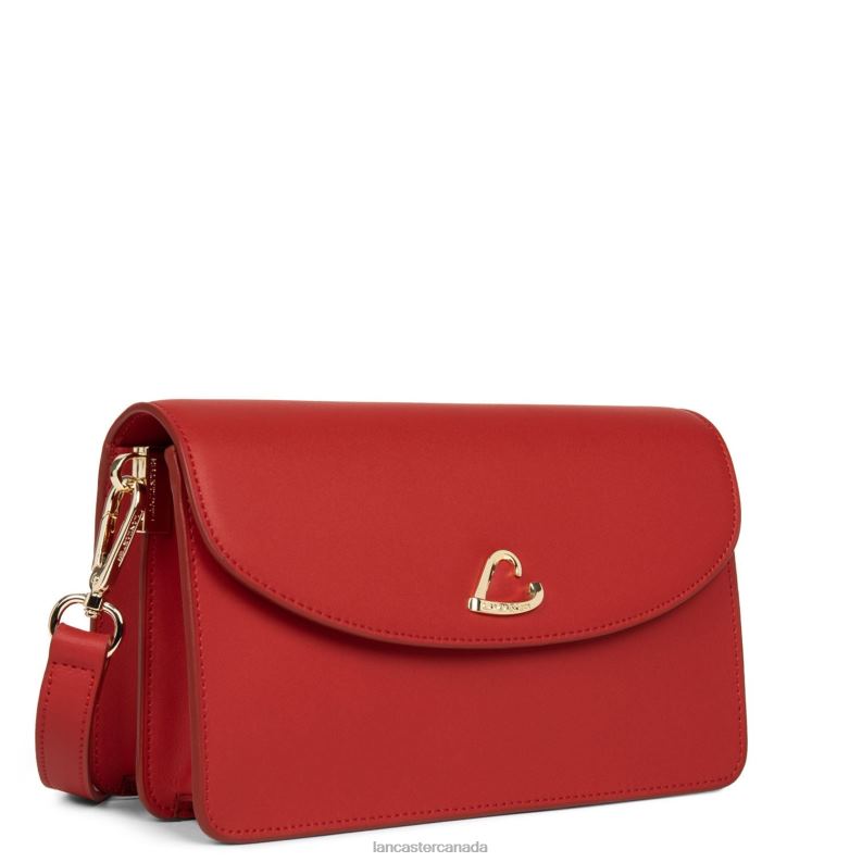 Women Clutch City Philos 4J6H1203 Bag Rouge Lancaster Paris