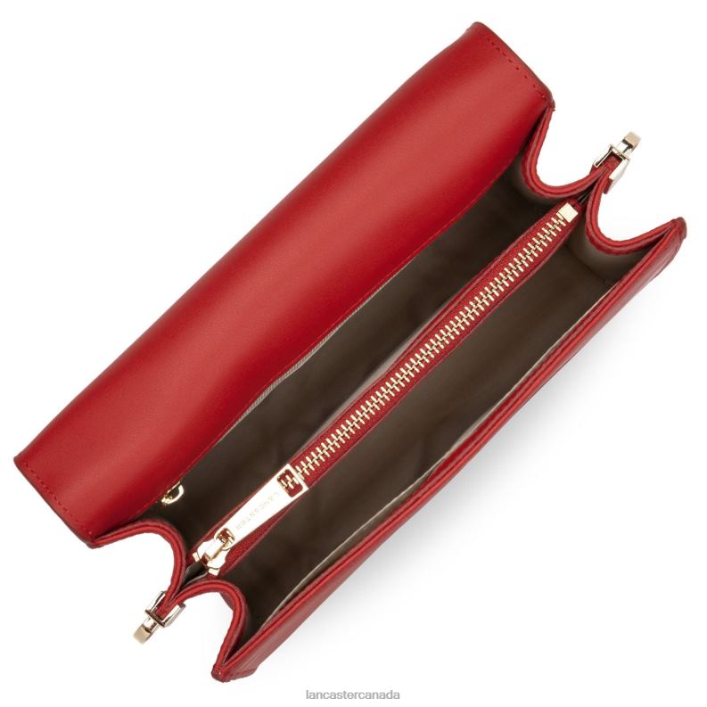 Women Clutch City Philos 4J6H1203 Bag Rouge Lancaster Paris