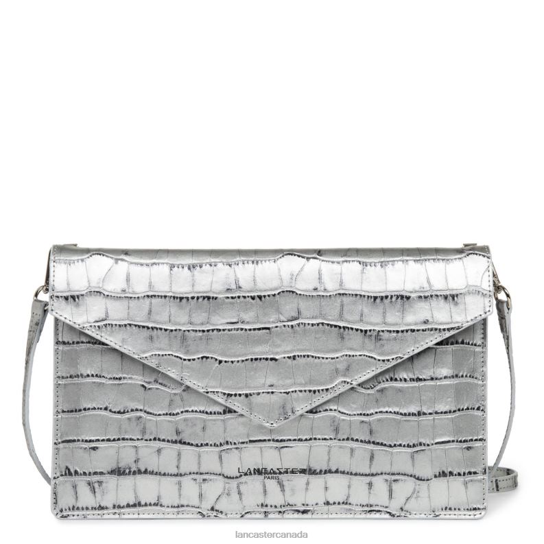 Women Clutch Exotic Croco 4J6H1168 Bag Etain Lancaster Paris