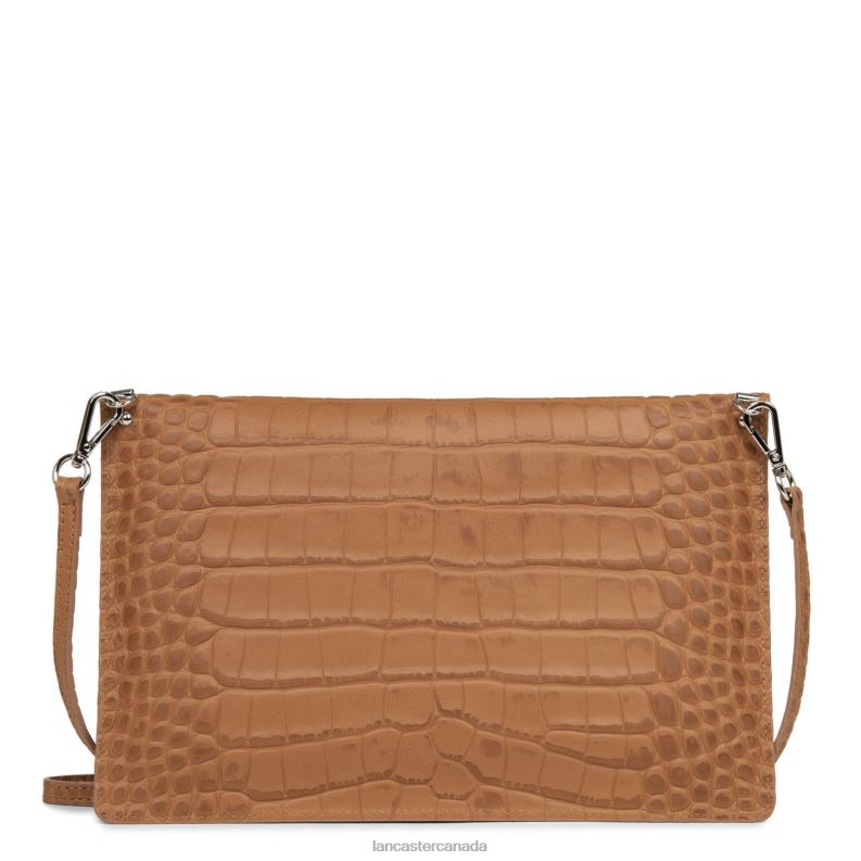 Women Clutch Exotic Croco 4J6H1171 Bag Camel Lancaster Paris