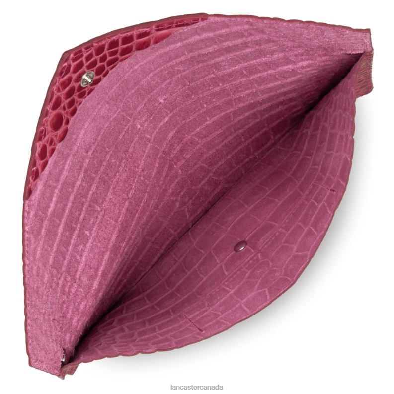 Women Clutch Exotic Croco 4J6H1172 Bag Fuxia Lancaster Paris