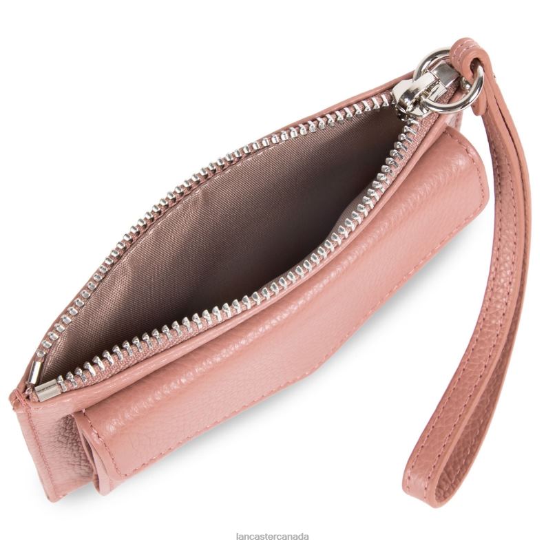 Women Clutch Foulonne Pm 4J6H1144 Bag Rose Cendre Lancaster Paris