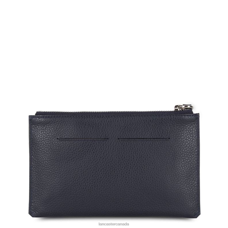Women Clutch Foulonne Pm 4J6H1150 Bag Bleu Fonce Lancaster Paris