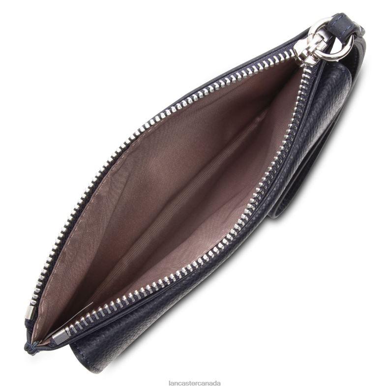 Women Clutch Foulonne Pm 4J6H1150 Bag Bleu Fonce Lancaster Paris