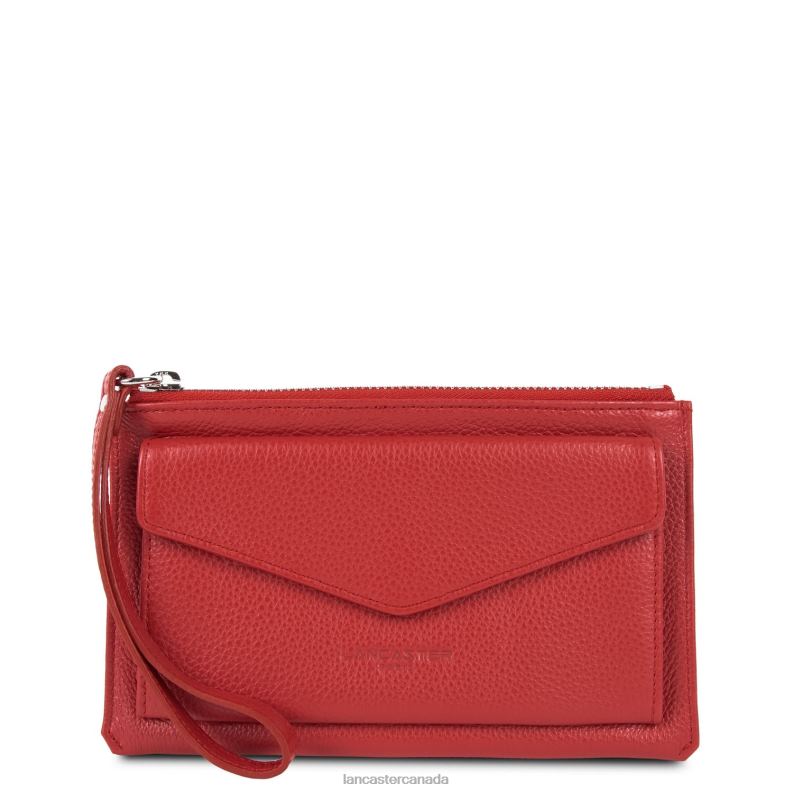 Women Clutch Foulonne Pm 4J6H1152 Bag Rouge Lancaster Paris