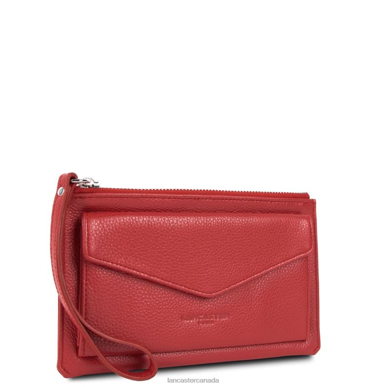Women Clutch Foulonne Pm 4J6H1152 Bag Rouge Lancaster Paris