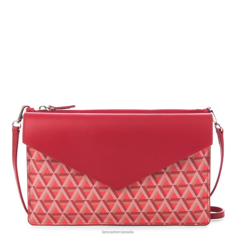 Women Clutch Ikon 4J6H1176 Bag Rouge Lancaster Paris
