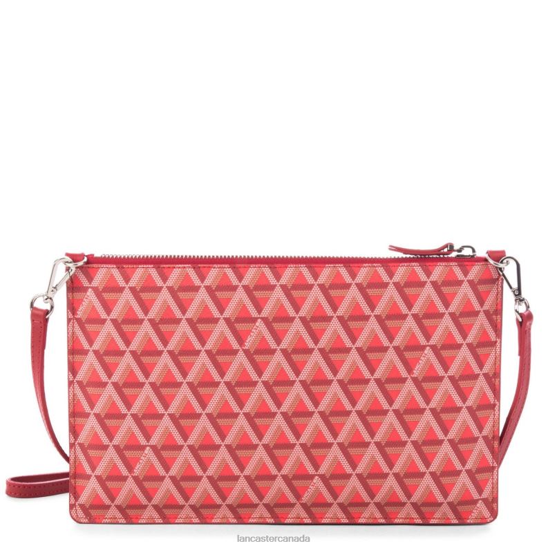 Women Clutch Ikon 4J6H1176 Bag Rouge Lancaster Paris