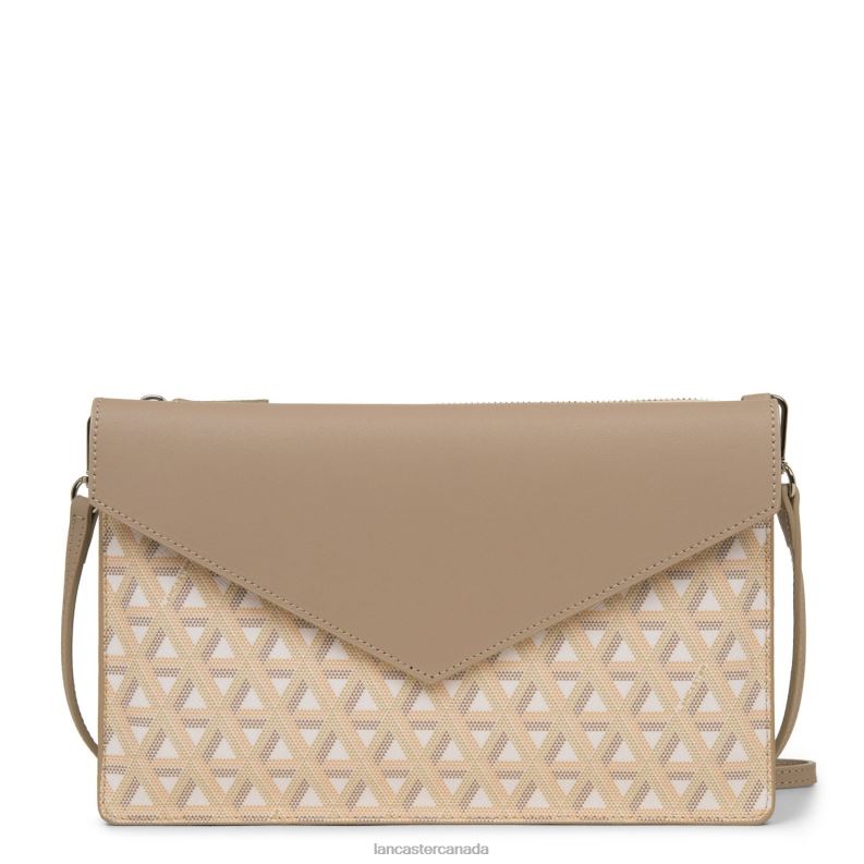 Women Clutch Ikon 4J6H1182 Bag Beige Lancaster Paris