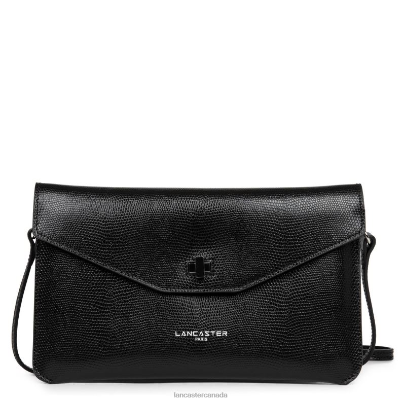 Women Clutch Lucertola 4J6H1123 Bag Noir Lancaster Paris