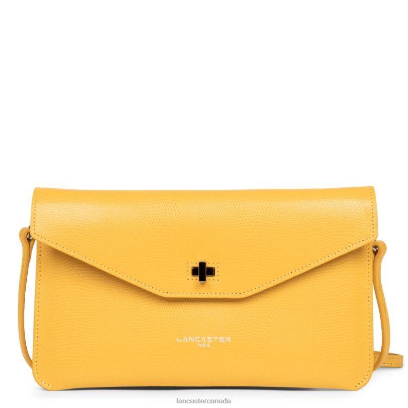 Women Clutch Lucertola 4J6H1124 Bag Jaune Lancaster Paris