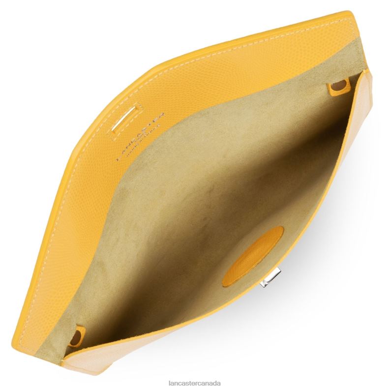 Women Clutch Lucertola 4J6H1124 Bag Jaune Lancaster Paris