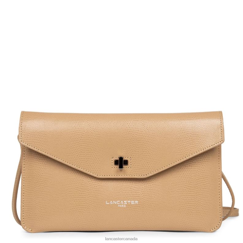 Women Clutch Lucertola 4J6H1125 Bag Naturel Lancaster Paris