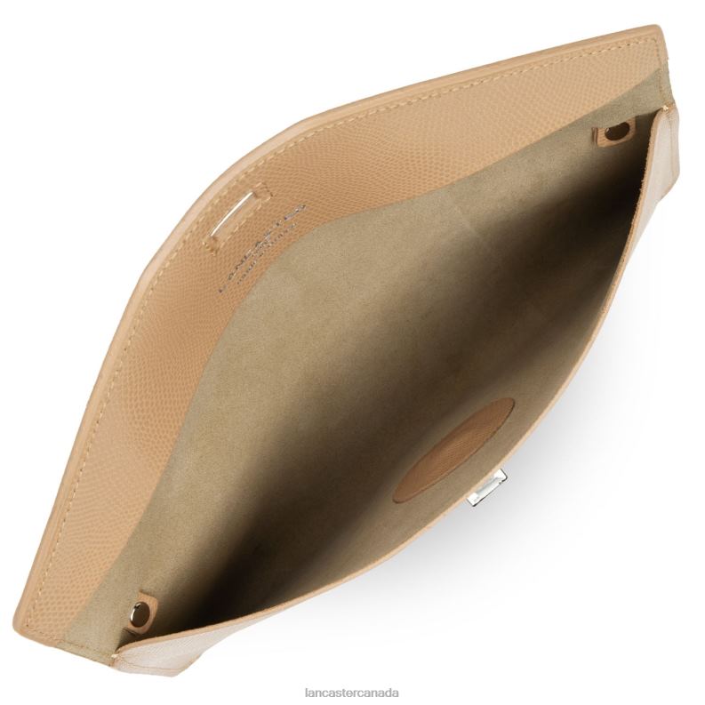 Women Clutch Lucertola 4J6H1125 Bag Naturel Lancaster Paris