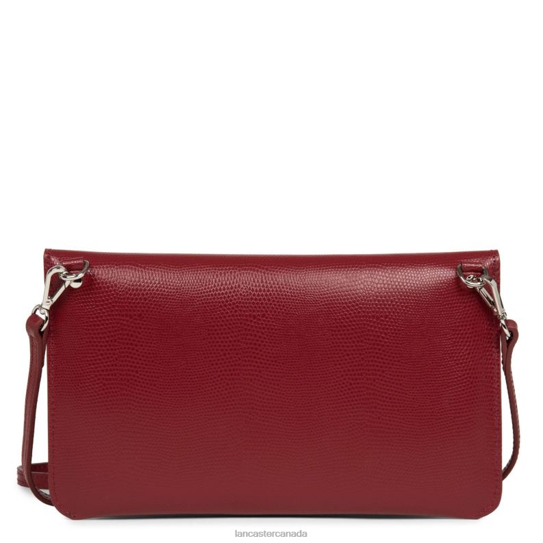 Women Clutch Lucertola 4J6H1126 Bag Carmin Lancaster Paris
