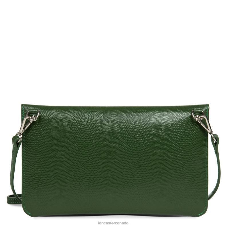 Women Clutch Lucertola 4J6H1130 Bag Vert Pin Lancaster Paris