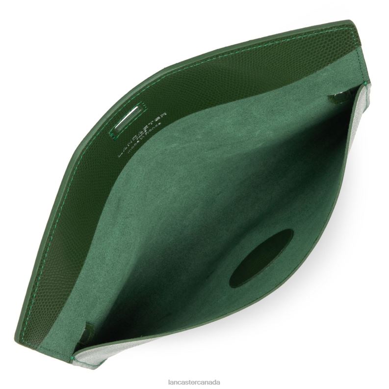 Women Clutch Lucertola 4J6H1130 Bag Vert Pin Lancaster Paris