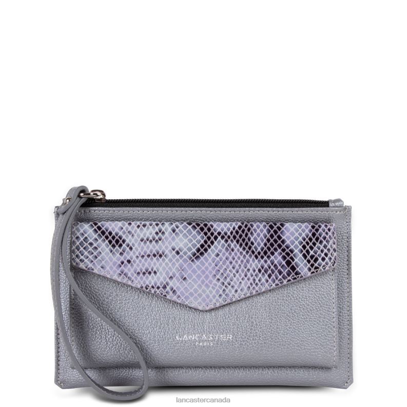 Women Clutch Maya 4J6H1134 Bag Argent-Python Lancaster Paris
