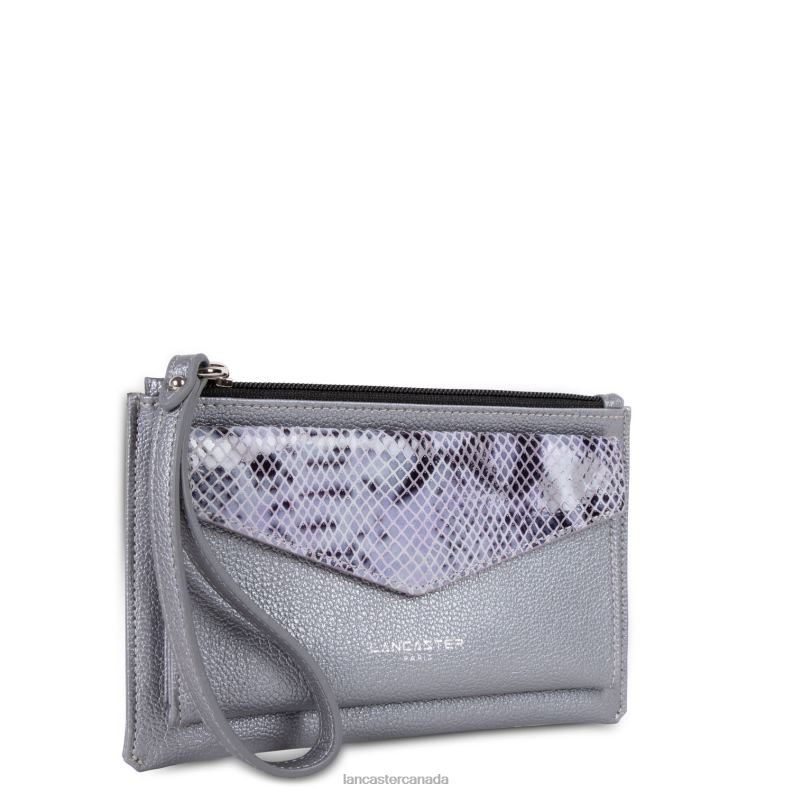Women Clutch Maya 4J6H1134 Bag Argent-Python Lancaster Paris