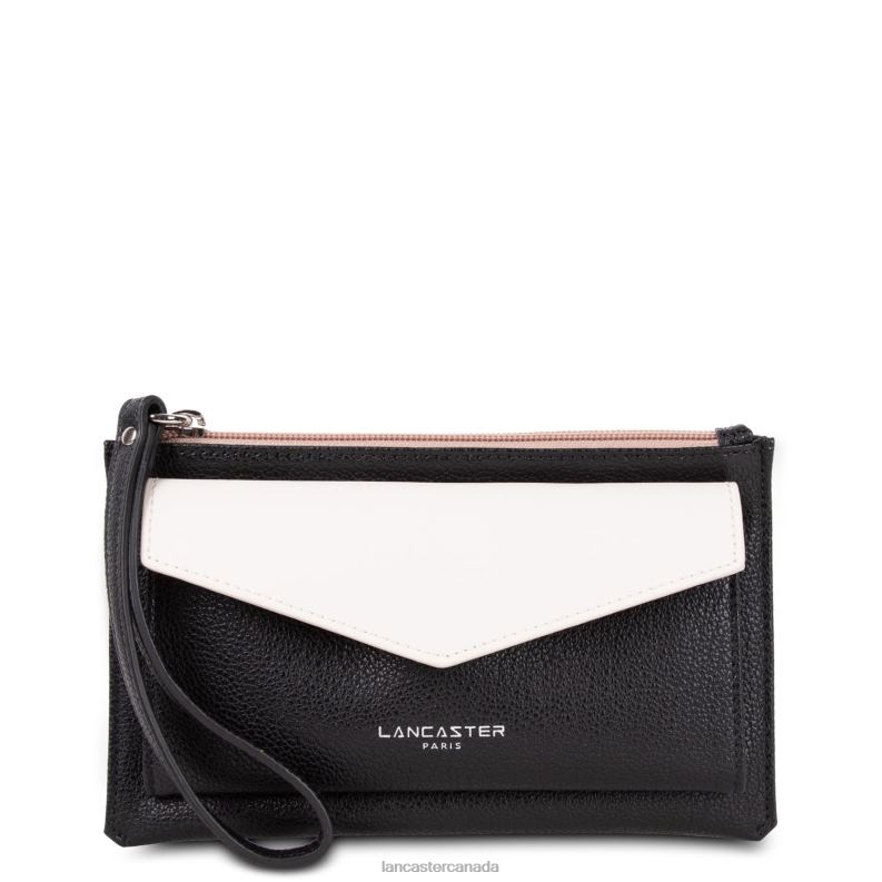 Women Clutch Maya 4J6H1137 Bag Noir-Ecru-Nude Lancaster Paris