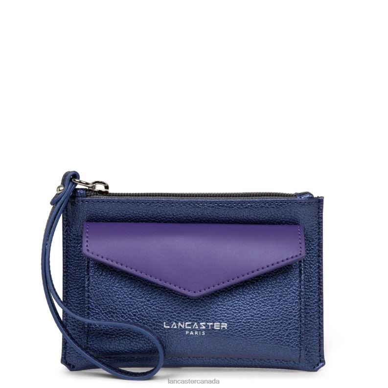 Women Clutch Maya New 4J6H1220 Bag Saphir-Violet-Gris Lancaster Paris