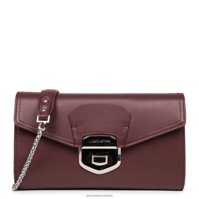 Women Clutch Parisienne Sophia 4J6H1246 Bag Bordeaux Lancaster Paris